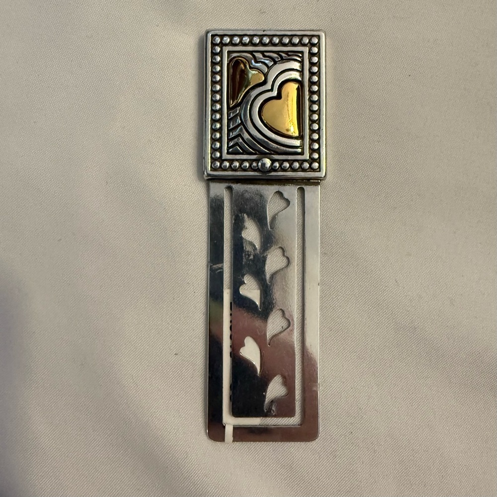 NWT Brighton Silver and Brass Bookmark